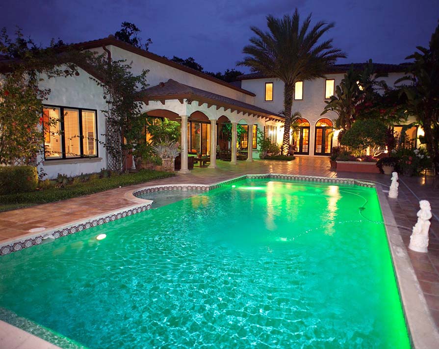 luxury pool home